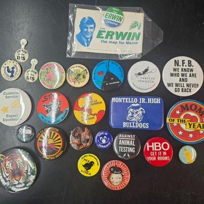 Sale Photo Thumbnail #14: Vintage Pinbacks