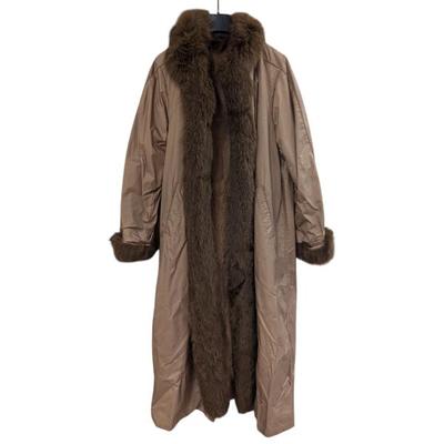 Lot #73 - Full Length Fur Coat With Removable Outer Shell
