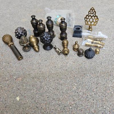 Lot #223 - Vintage Decorative Hardware Set - Assorted Knobs, Pulls, and Accents