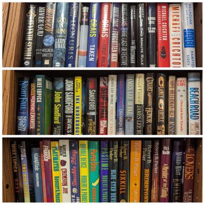 Dozens of lots of hardback novels