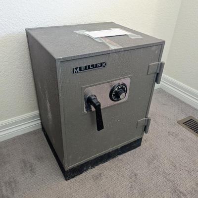 Lot #6 - Meilink Security Safe - Small Grey Steel Safe with Combination Lock
