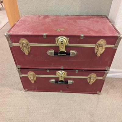 Lot #49 - Vintage Seward Storage Trunks with Keys