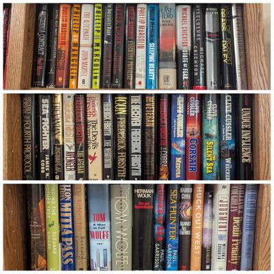 Dozens of lots of hardback novels
