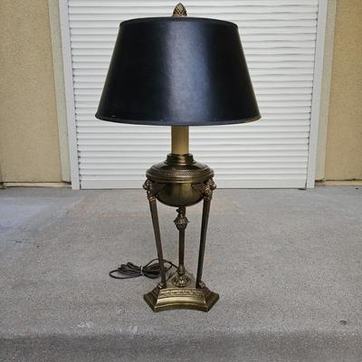 Lot #209 - Chapman Egyptian Revival Brass Table Lamp
