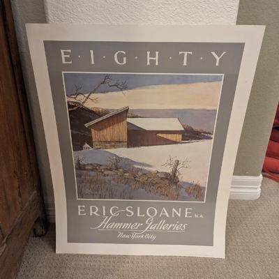 Lot #130 - Eric Sloane "EIGHTY" Posters - Approx. 100 Posters