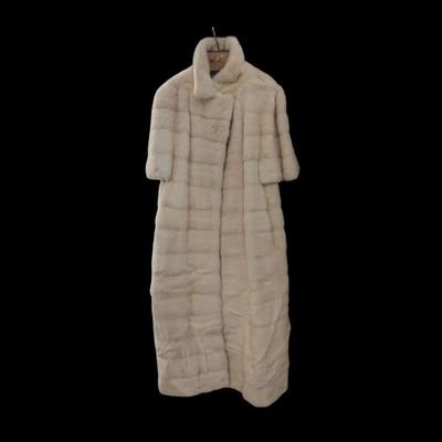 Lot #72 - Jonas Brothers Furs Denver Ivory Fur Coat with Embroidered Lining