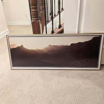 Lot #124 - Signed and Dated Photograph "Point of Departure" - Caldera de Tejeda: Gran Canaria