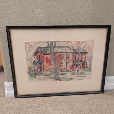 Lot #56 - Signed Original Watercolor by Renowned American Painter Ivan Le Loraine Albright