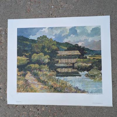Lot #239 - SIGNED Eric Sloane Limited Edition Print "Nostalgic Summer"