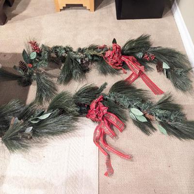 Lot #138 - Two 5.5ft Christmas Garlands Greenery