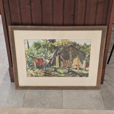 Lot #44 - Signed Original Watercolor Wall Art Painting