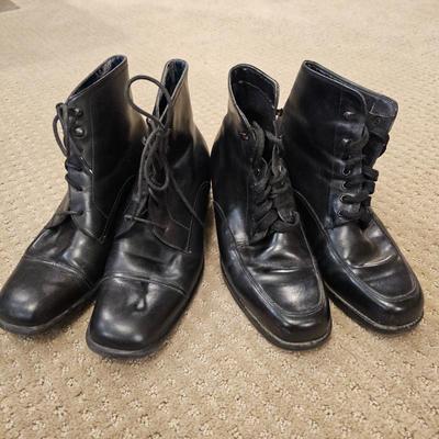 Lot #182 - Black Ankle Boots: Enzo Angiolini 7, Liz Claiborne 7.5