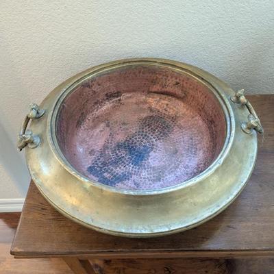 Lot #35 - Antique Copper & Brass Brazier