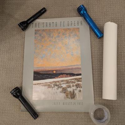 Lot #128 - The Santa Fe Opera Poster - Eric Sloane Cirrus Sunset 1992