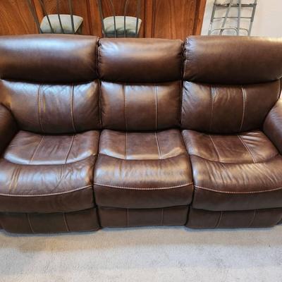 Leather Power Adjustable Sofa