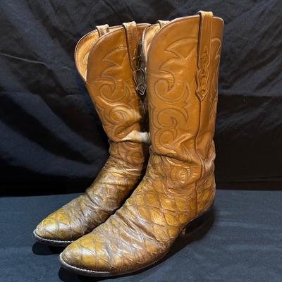 Vintage Pangolin Leather Boots