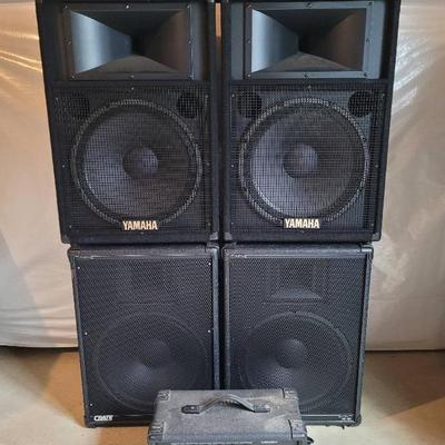 Yamaha & Crate Speakers With Crate PA