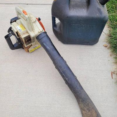Stihl Gas Powered Blower & Gas Can