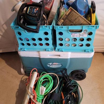 Coleman Cooler & Mystery Tool Bins