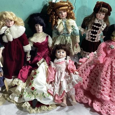 Porcelain Dolls galore