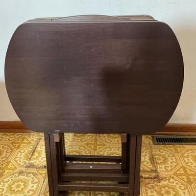 Corbett Walnut Folding Tables