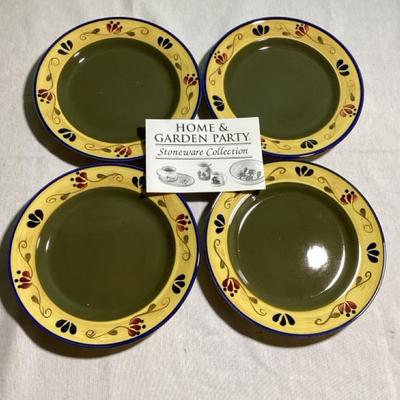 Home And Garden Party Plate Stoneware Collection
