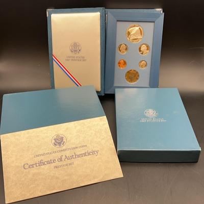 United States Mint ￼1987 Prestige Silver Commemorative Set