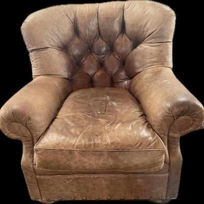 Brown Leather Chair 