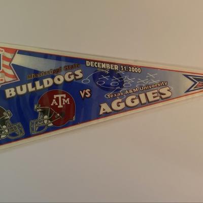 Independence Bowl Football Pennant Texas A&M vs Miss. St. 