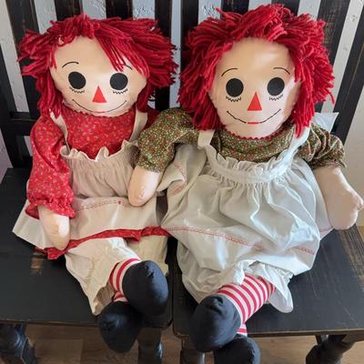Vintage Large Raggedy Ann Dolls