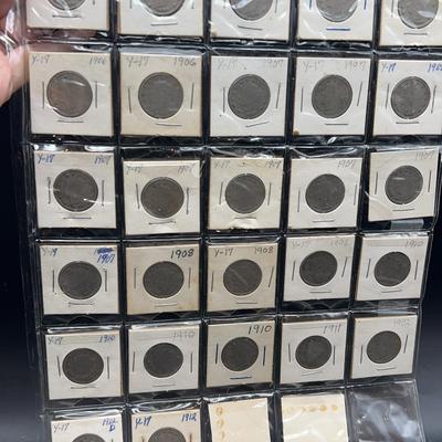 Collection Of 1906 To 1912 V Nickels 27 Coins 