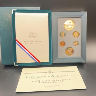 Collectible United States Mint 1997 Prestige Silver Commemorative Set