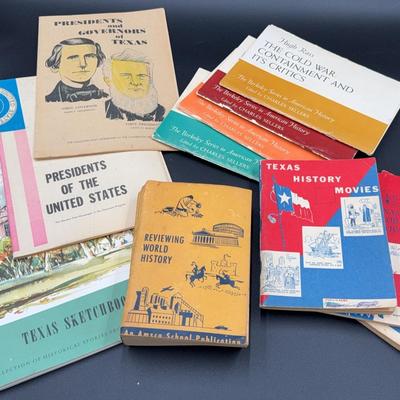 Texas, American, and World History Books