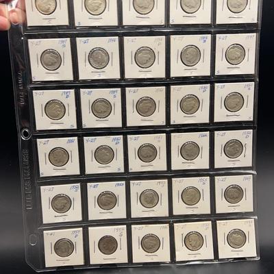 1946 To 1955 ￼Silver Dime Collection 30 Coins