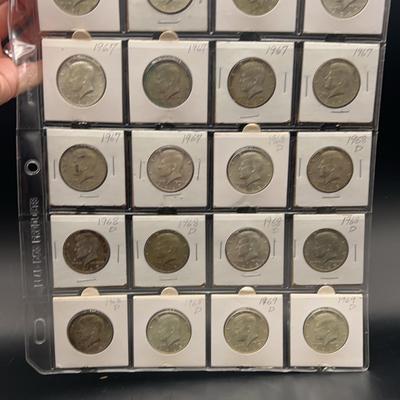 1966 To 1969 ￼Silver Half Dollar Collection 20 Coins