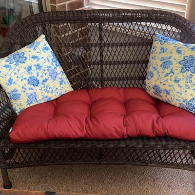 Wicker Settee