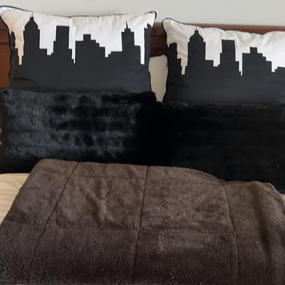 Accent Pillows And Throw Blanket