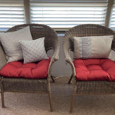 Pair Of Wicker Chairs
