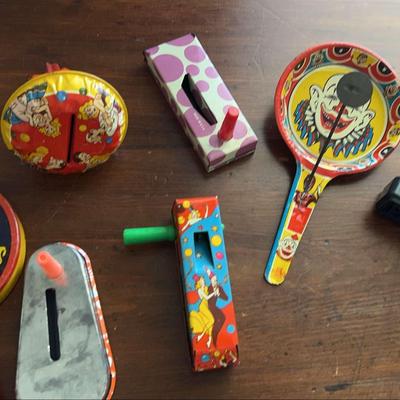 Collection Of Vintage Noise Makers