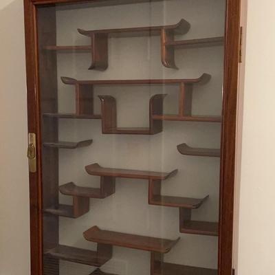 #2 - Wooden Curio Cabinet