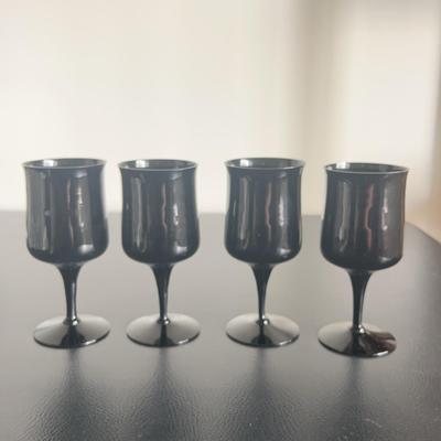 Fostoria Black Onyx Colored Stemware