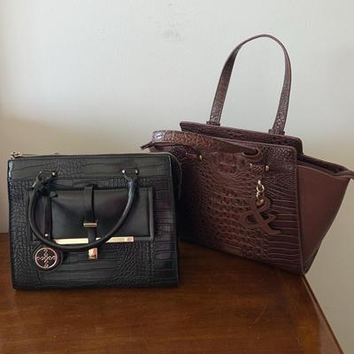 Two Stauer Crocodile Style Purses
