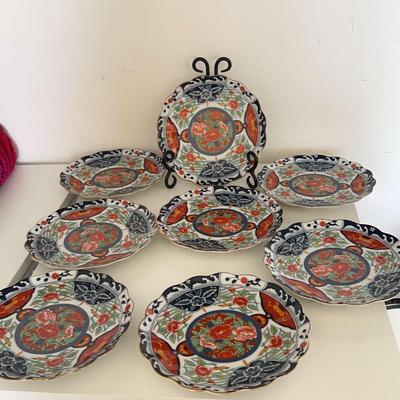 Gumps San Francisco Kiku Chrysanthemum Salad Plate Plates