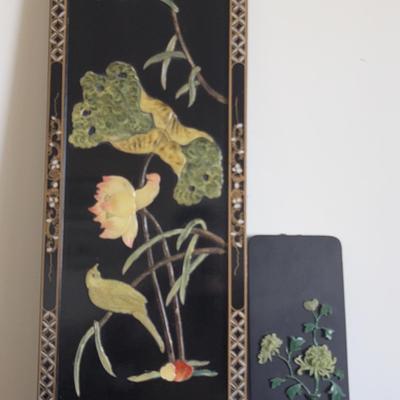 Two Asian Hanging Wall Plaques