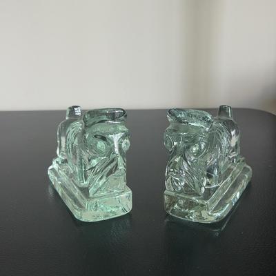 Scottie Glass Book Ends