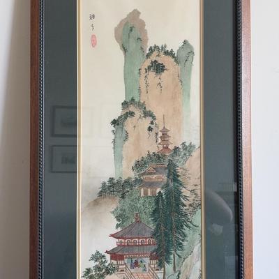 Dottie Blaire - The Temple of Universal Peace - Framed Watercolor