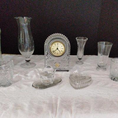 Assorted Crystal And Vintage Vases