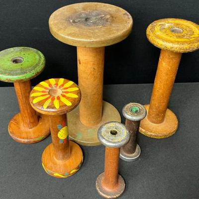 Vintage Wood Spools