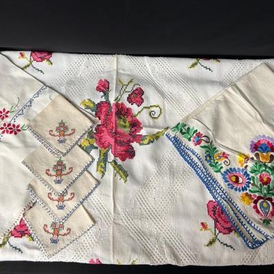 Embroidered Vintage Linens
