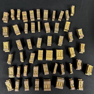 Brass Type Block Molds Lowercase